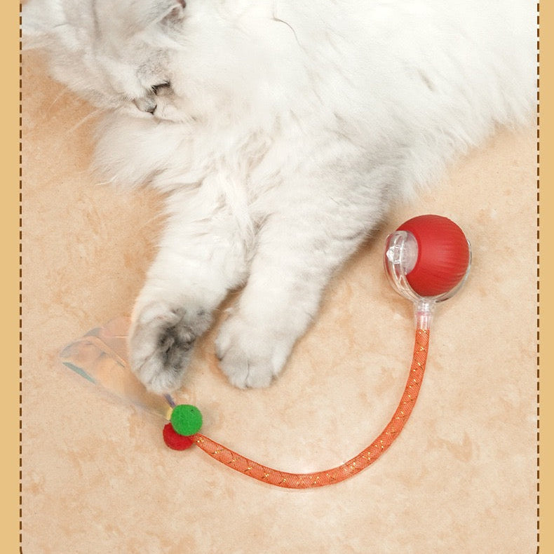 Pelota interactiva recargable con cola y plumas