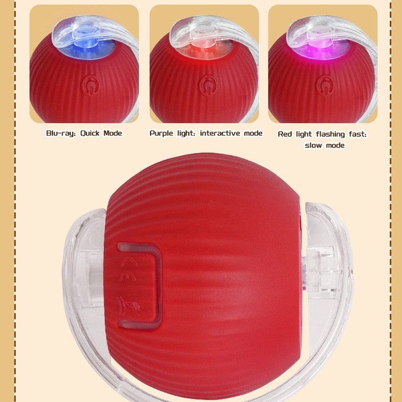 Pelota interactiva recargable con cola y plumas