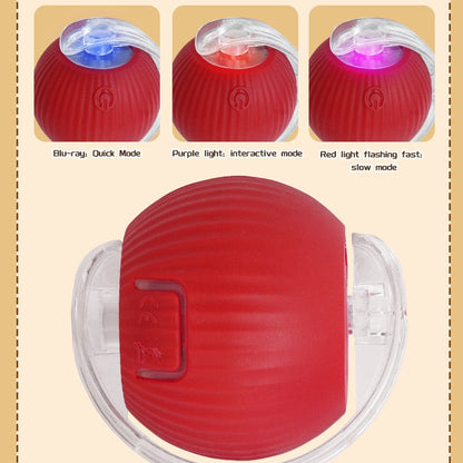 Pelota interactiva recargable con cola y plumas