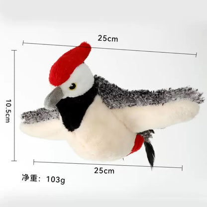 Pájaro con alas que se mueven recargable para gatos