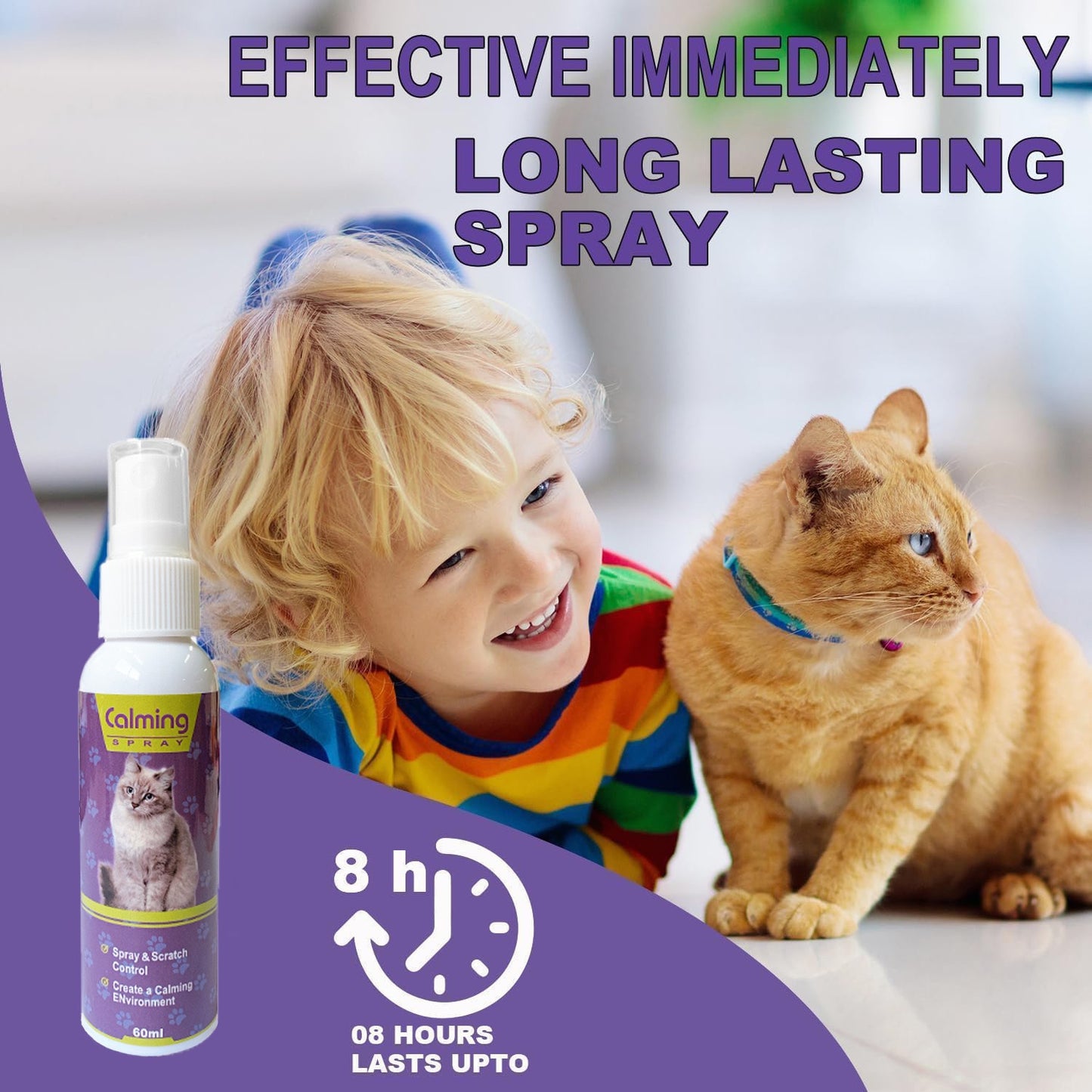 Spray calmante de feromonas para gatos