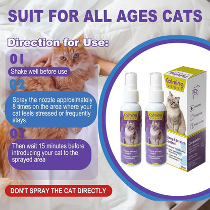 Spray calmante de feromonas para gatos