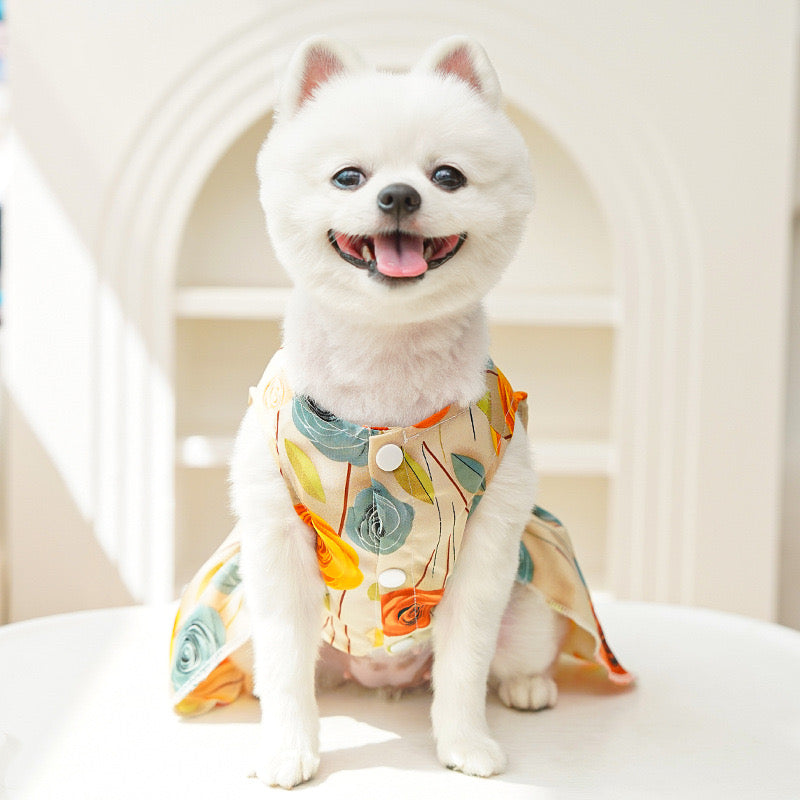 Vestido de verano para mascotas