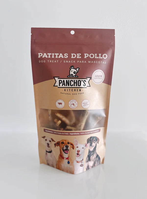 Snacks para Gato y Perro Pancho´s Kitchen: Patitas de pollo (8 unidades) 112g