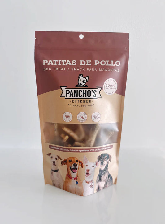 Snacks para Gato y Perro Pancho´s Kitchen: Patitas de pollo (8 unidades) 112g