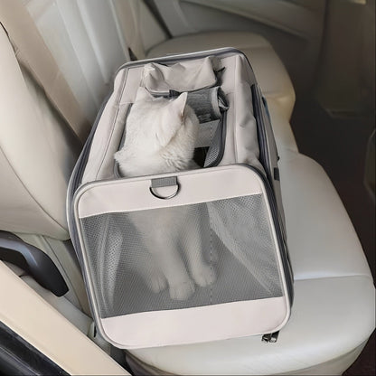 Bolso de viaje expandible dos lados beige