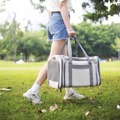 Bolso de viaje expandible dos lados beige