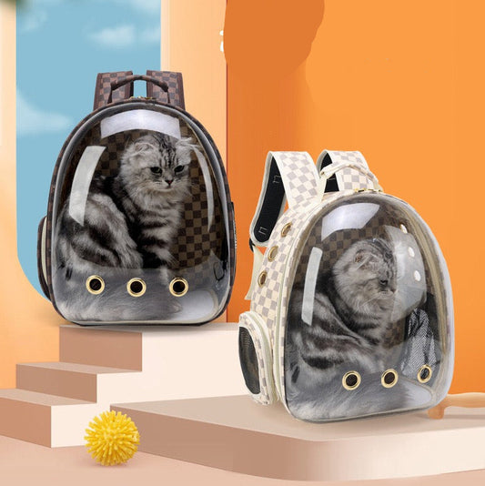 Mochila de burbuja para mascotas
