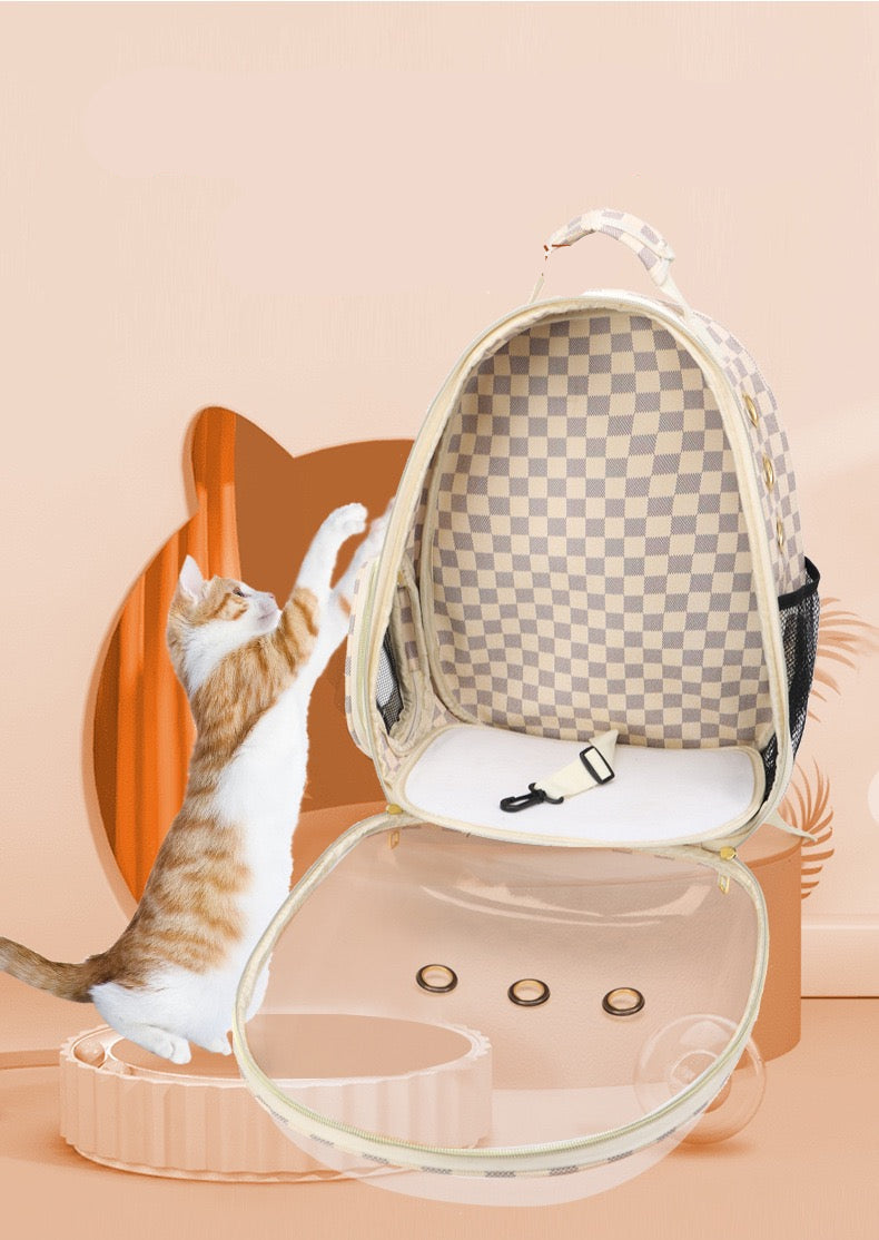 Mochila de burbuja para mascotas