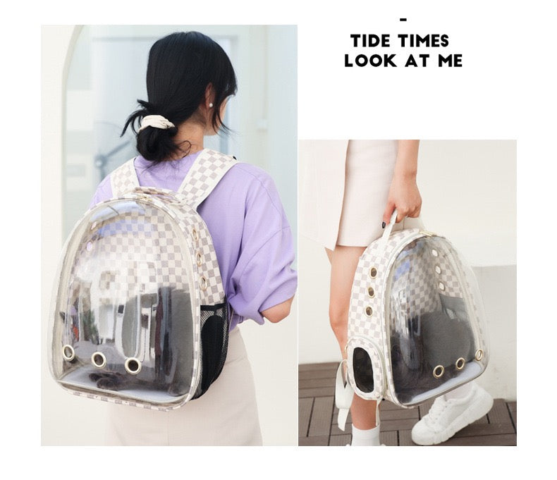 Mochila de burbuja para mascotas