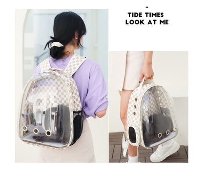 Mochila de burbuja para mascotas
