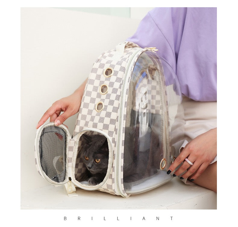 Mochila de burbuja para mascotas