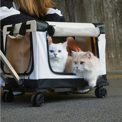 Maleta rueda estilo carrito para mascotas