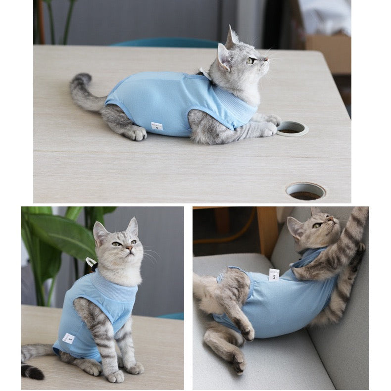 Traje postoperatorio para gatos modelo #T10