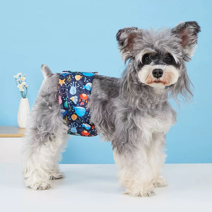 Pañal para macho de tela azul DG111