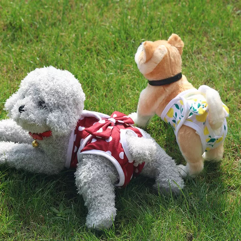 Pañal para hembra de tela menstrual