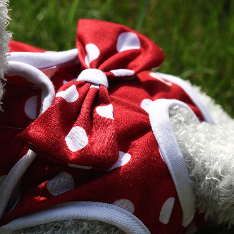 Pañal para hembra de tela menstrual