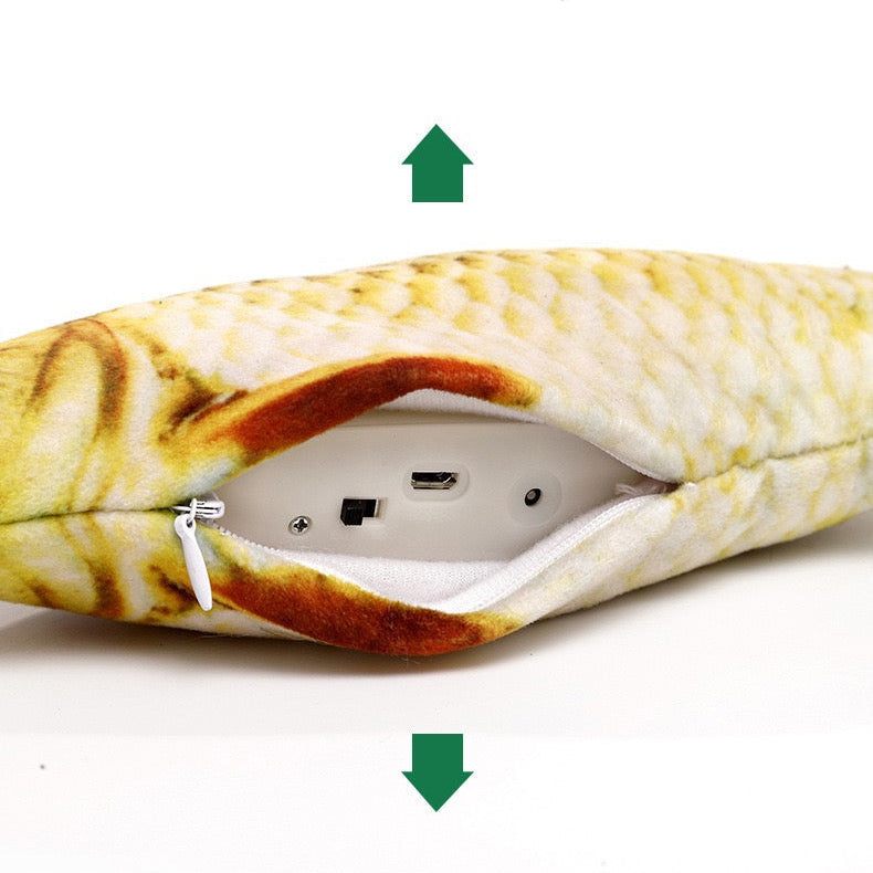 Juguete de pez interactivo recargable para gatos