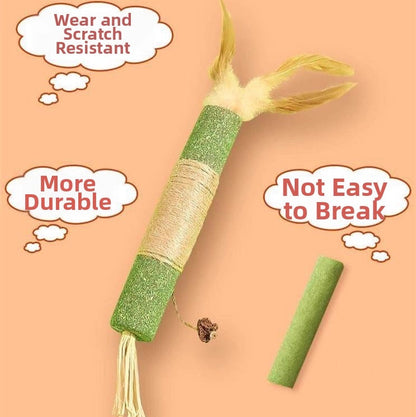 Palito verde de catnip con sisal