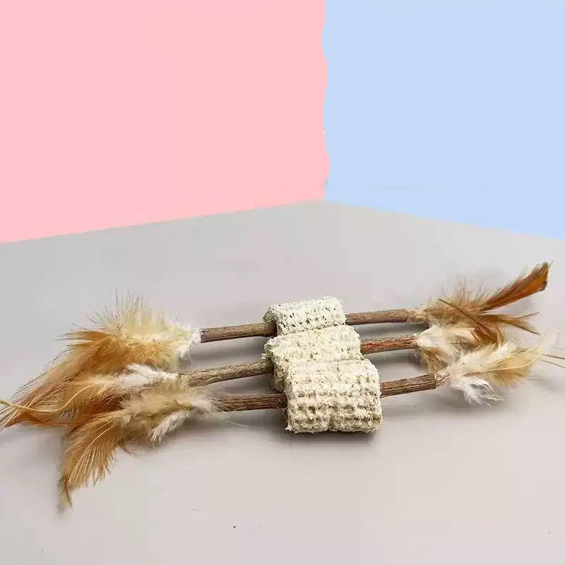 Juguete para gatos masticable de matatabi y maíz