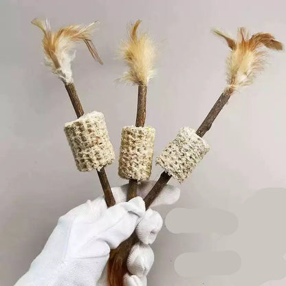 Juguete para gatos masticable de matatabi y maíz