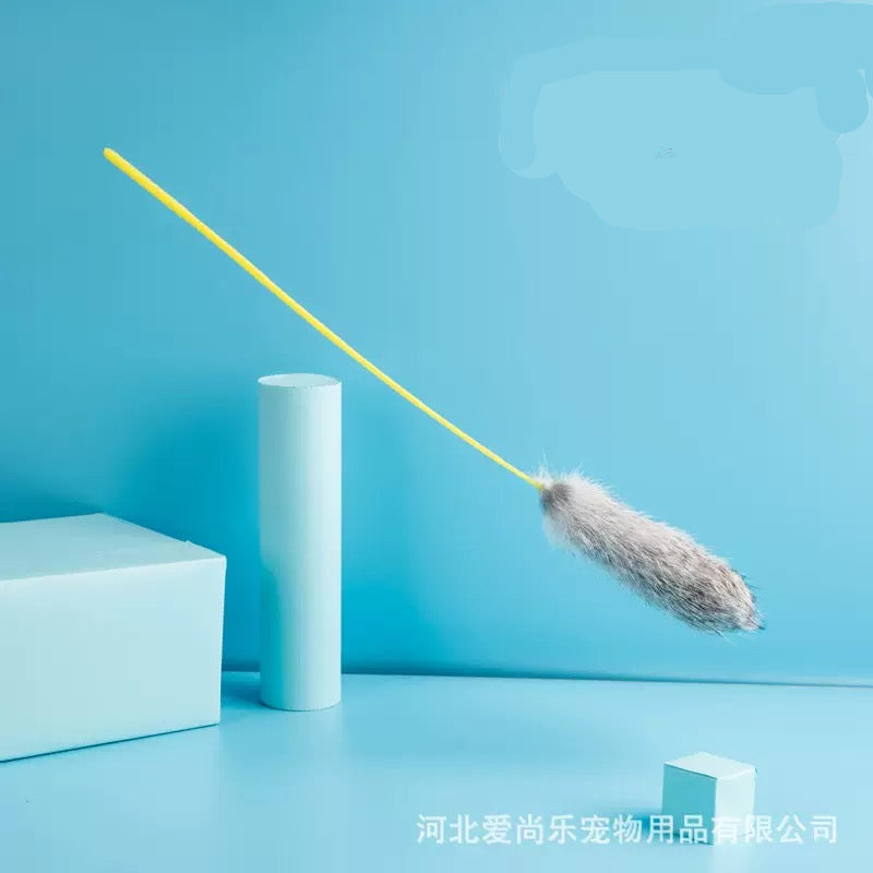 Cañita para gatos pelo de conejo #2