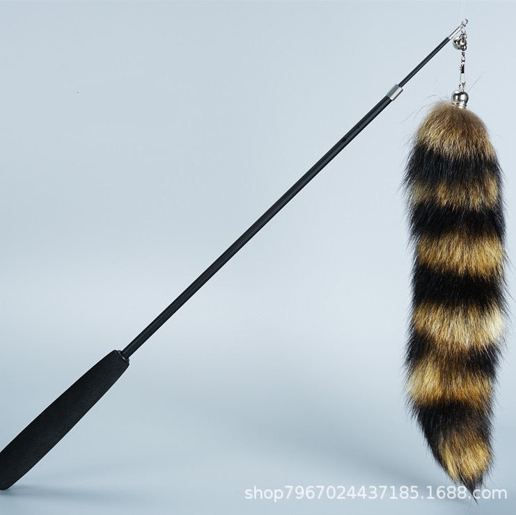 Cañita para gatos cola de mapache