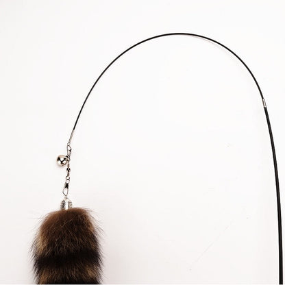 Cañita para gatos cola de mapache