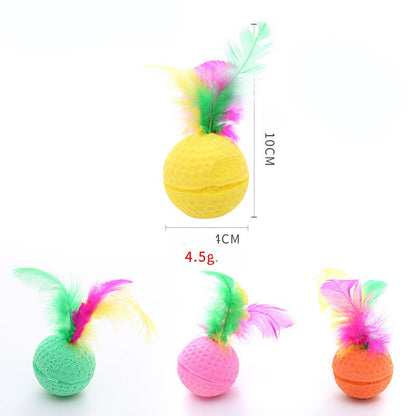 Pelotas minis con plumas
