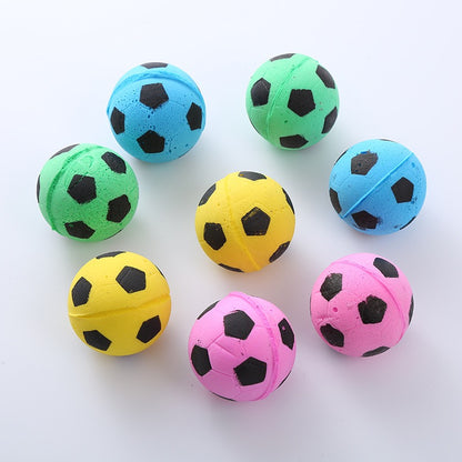Pelotas minis de futbol para gatos (Color variado)