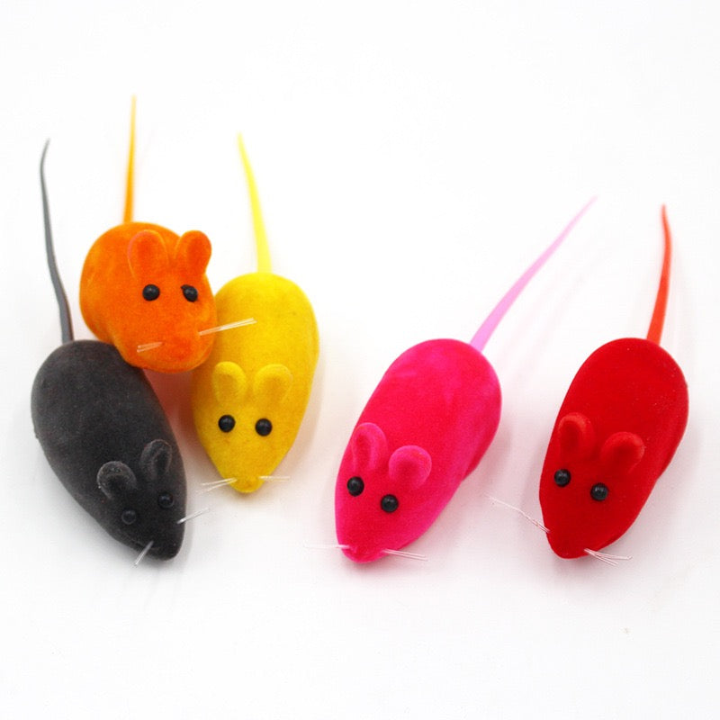 Ratones de goma individuales para gatos 1un