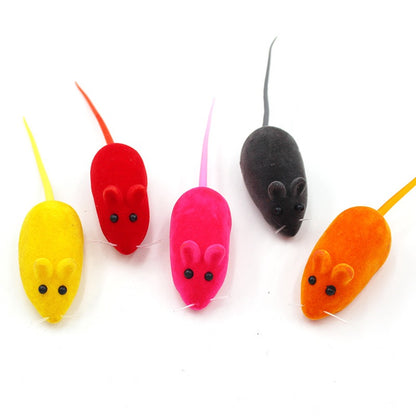 Ratones de goma individuales para gatos 1un
