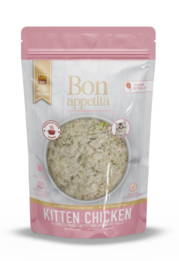 Comida Hùmeda para Gato Natural Select: Bon Appetita, gatitos, sabor a pollo 100g