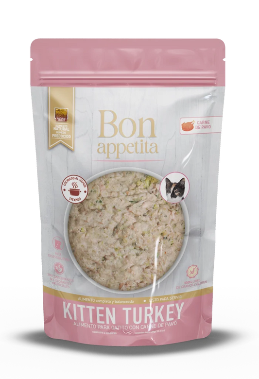 Comida para Gato Natural select: Bon Appetita, gatitos, pavo 100g