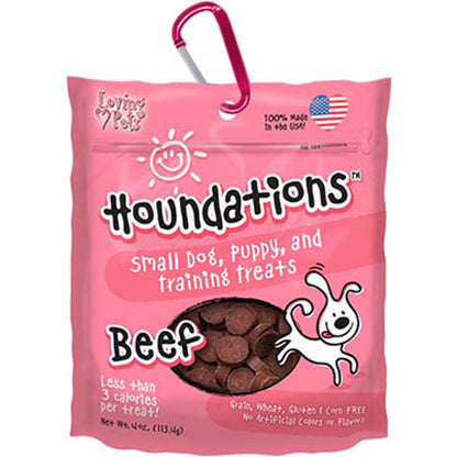 Snacks para Perro Loving Pets: Houndations, 3 sabores 4Oz