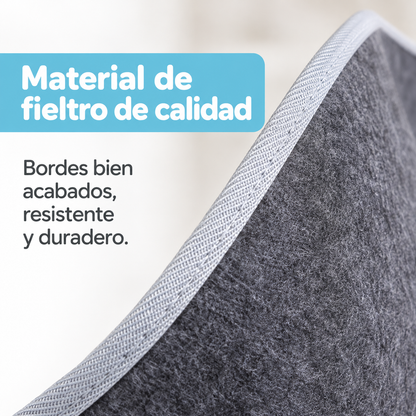 Cama estilo canasta de fieltro para gatos