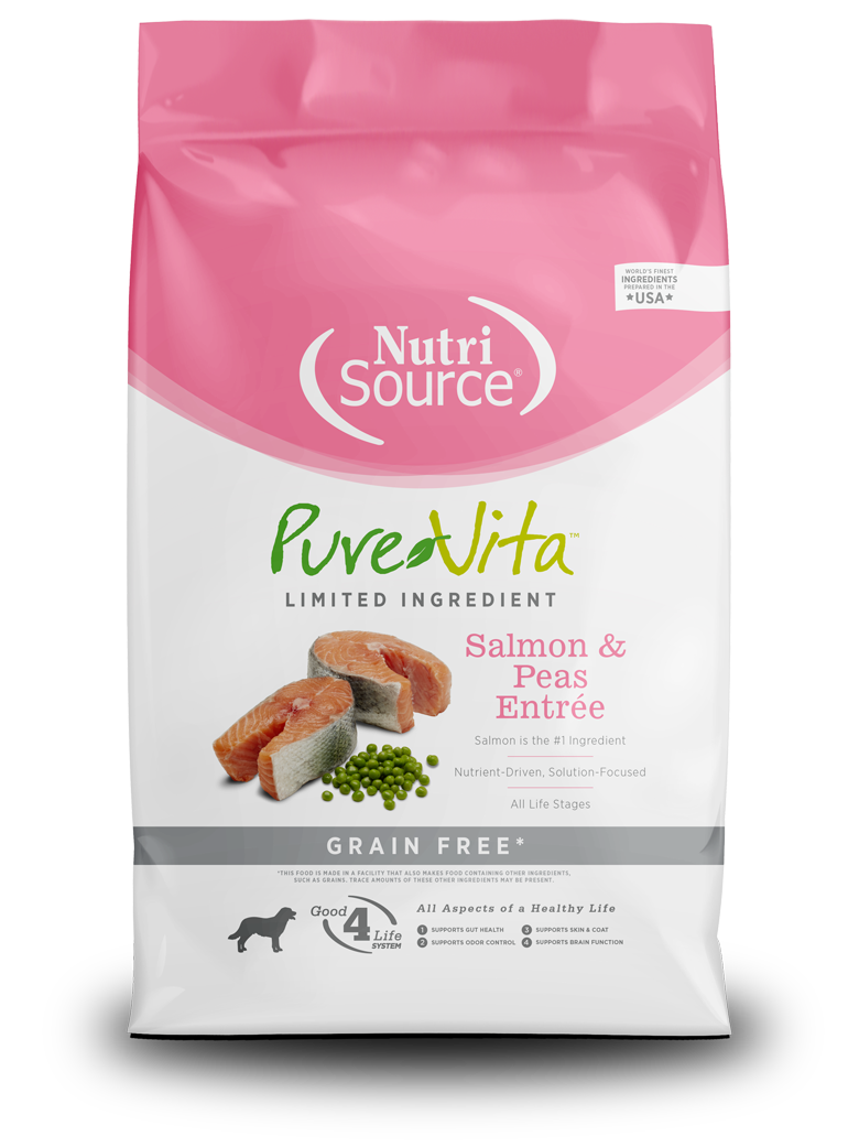 Nutri Source para perros: Pure Vita Salmón y guisantes 15Lb