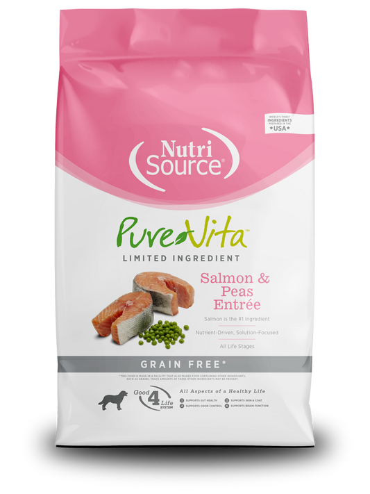 Nutri Source para perros: Pure Vita Salmón y guisantes 15Lb