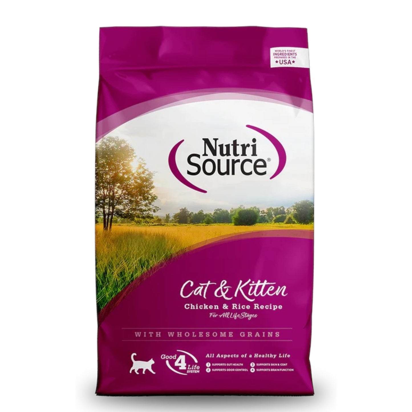 Comida para Gato Nutri Source: Receta de pollo y arroz para gatos y gatitos 1.8KG
