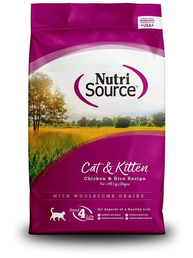 Comida para Gato Nutri Source: Receta de pollo y arroz para gatos y gatitos 3KG