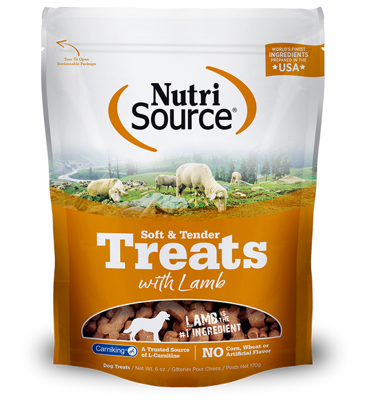 Snacks para Perro: Nutrisource, Golosinas De Cordero Suaves Y Tiernas 179gr