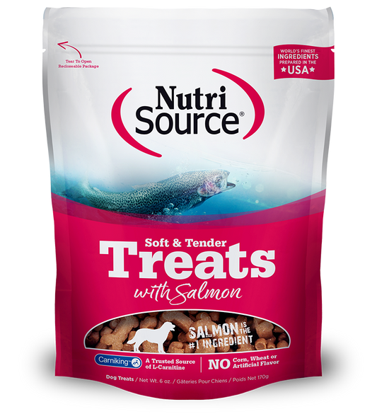 Snacks para Perro: Nutrisource, Golosinas De Salmón Suaves Y Tiernas 179gr