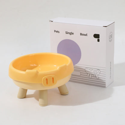 Plato de Plastico estilo cerdito para gatos