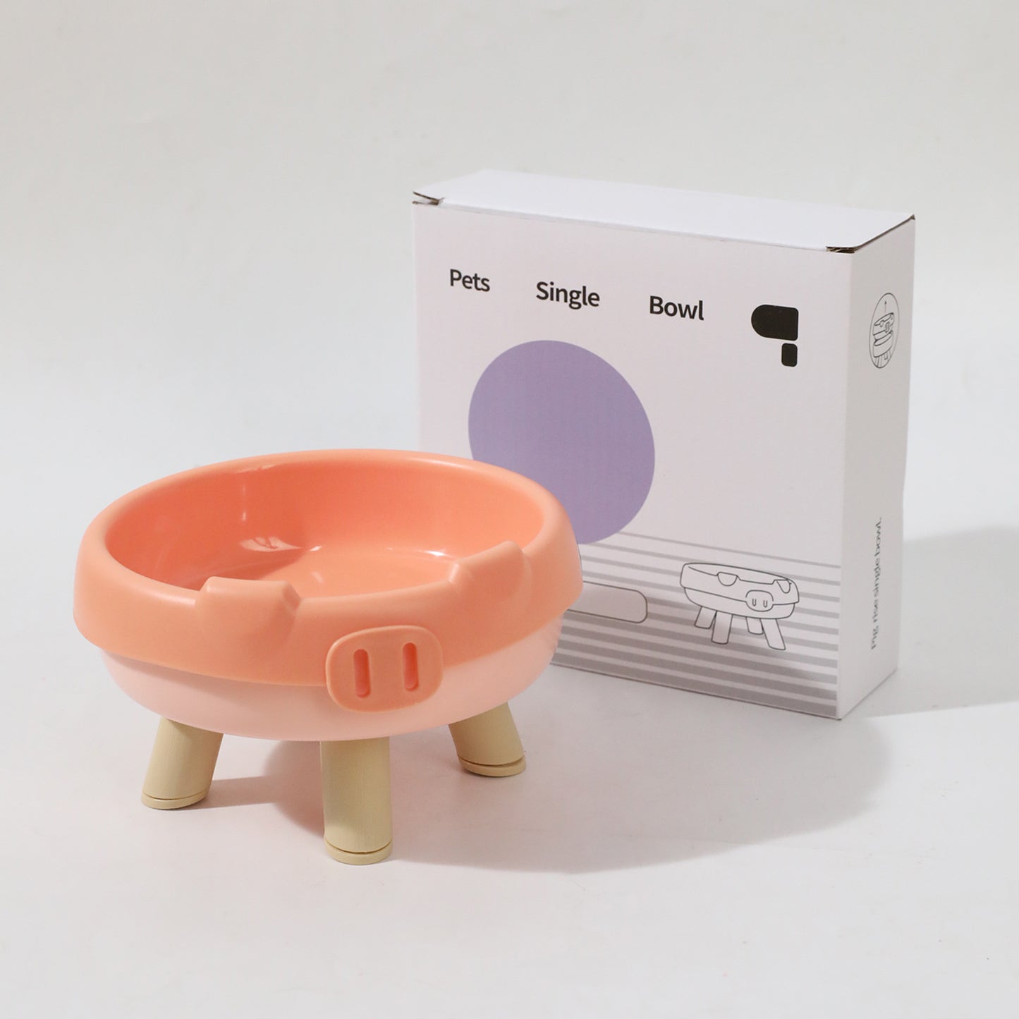 Plato de Plastico estilo cerdito para gatos