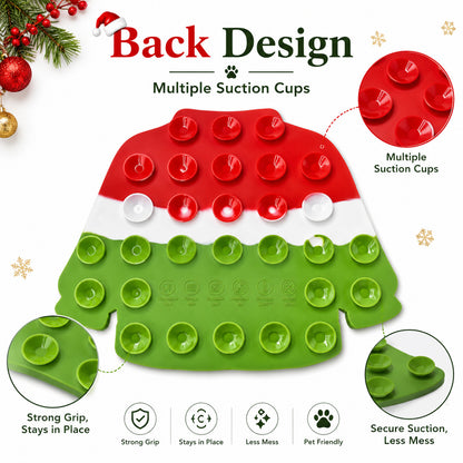 Lick mat para mascotas diseño navideño