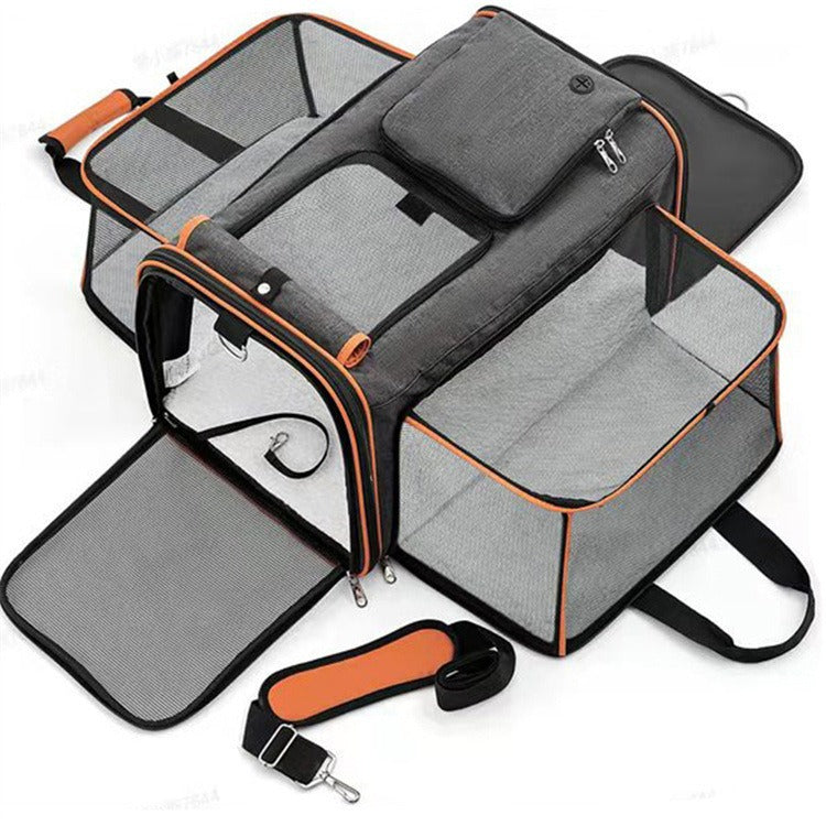 Bolso de viaje expandible 2 lados Modelo 0296 gris