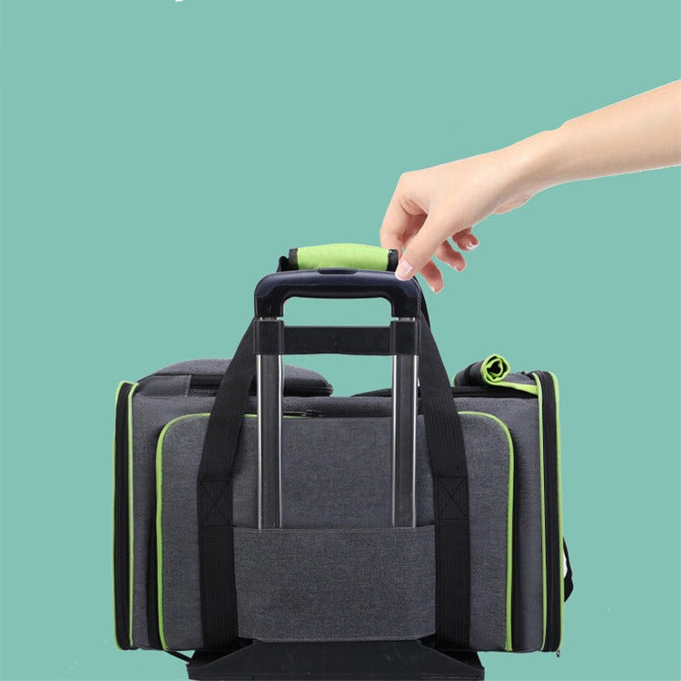 Bolso de viaje expandible 2 lados Modelo 0296 gris