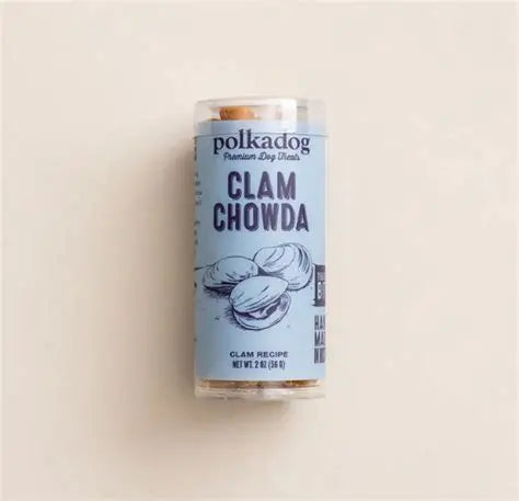 Snack de Perro Polkadog: Clam Chowda, Training Bits 2 onz