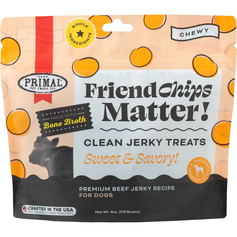 Snacks para Perro Primal: Beef Jerky 113gr