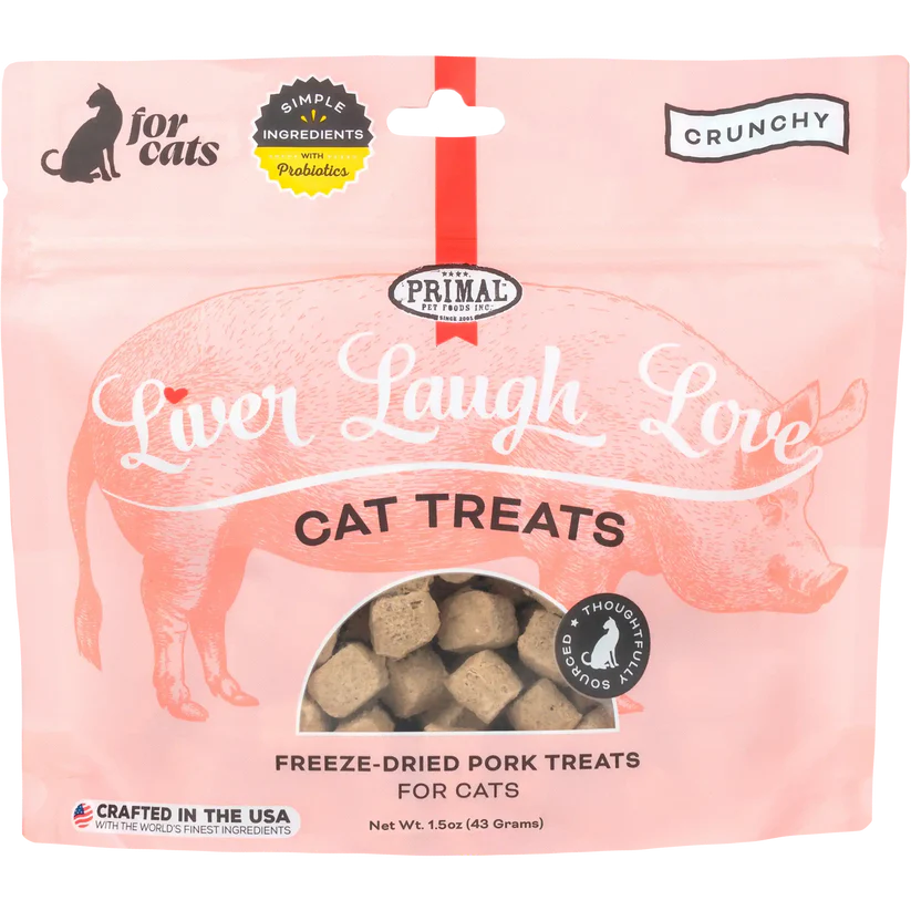 Snacks para Gato Primal: Receta de hígado de cerdo 43gr